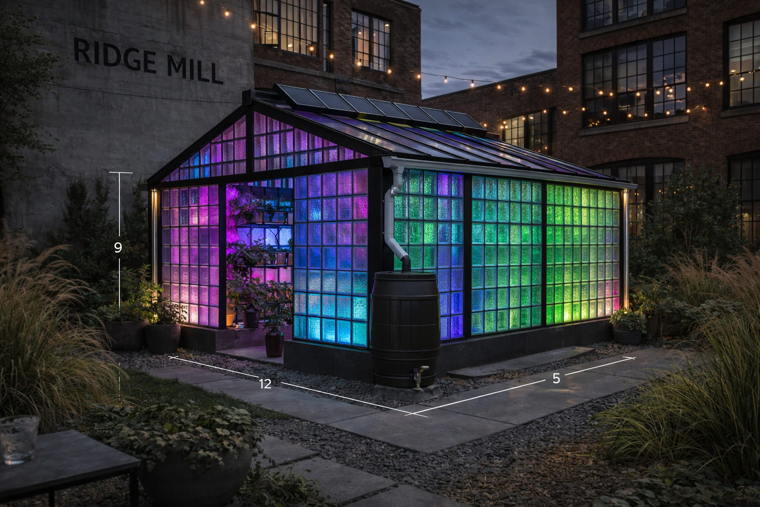 Ridgedale Glass Block Greenhouse + Community Beacon | Seeds